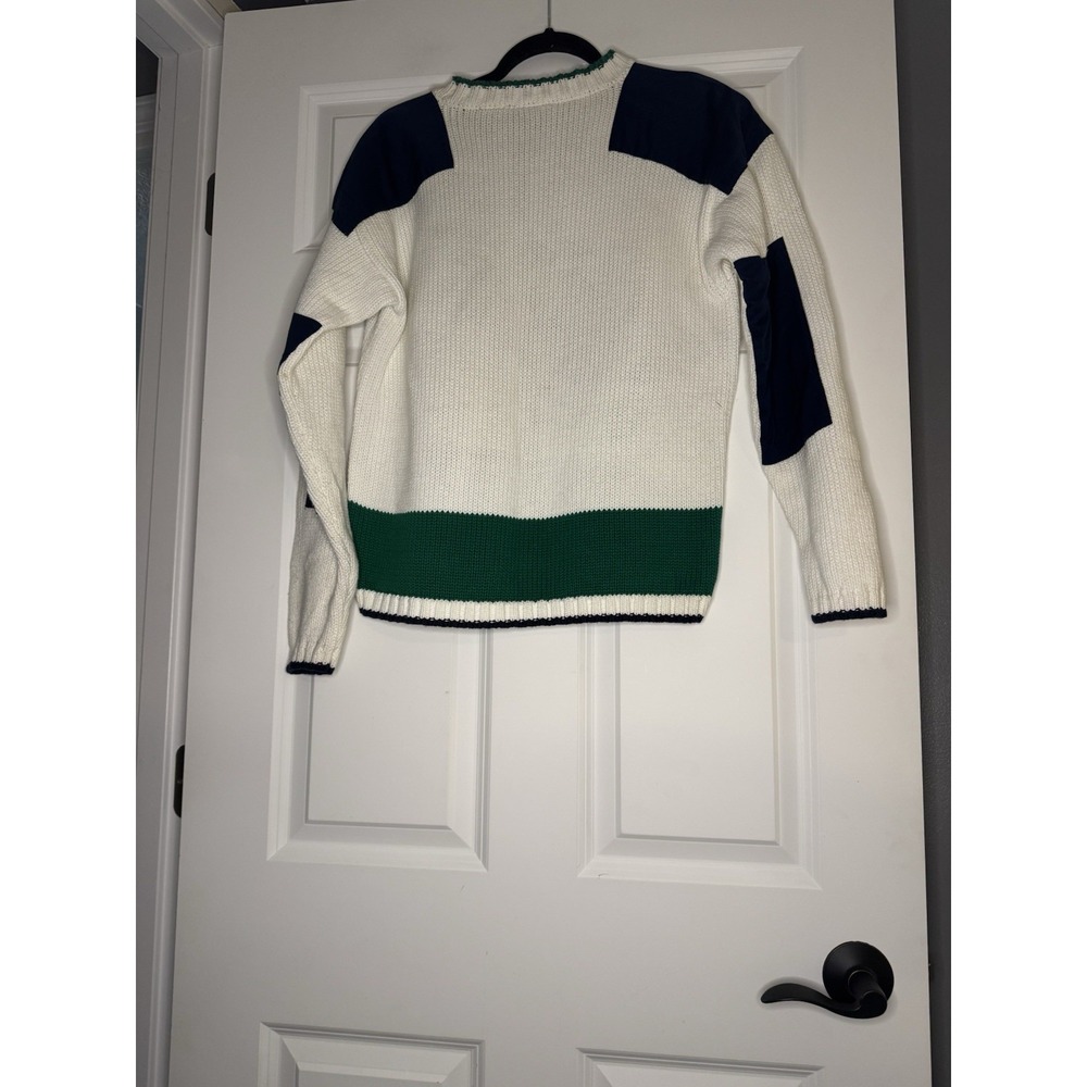 Liz Sport Vintage Jacquard Knit Tennis Sweater Small 90's - Picture 2 of 3